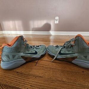 Basketball Nike Sneakers with Orange and Gray Accents